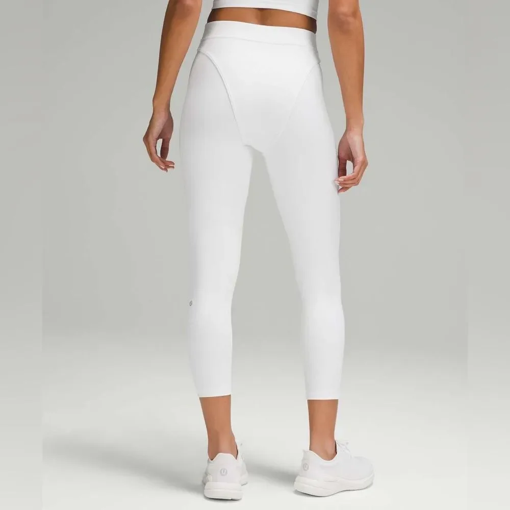Lululemon Wunder Train Aerobic High-Rise Tight 25 Twill White 6 NWOT